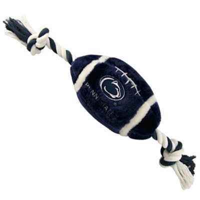 See DoggieNation 304501 One Size Penn State Plush Football Dog Toy