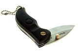 Pocket keyring knife with LED light.