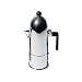 A di Alessi La Cupola Espresso Coffee Maker, 6 Cups, Black, (A9095/6 B)