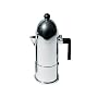 A di Alessi La Cupola Espresso Coffee Maker, 6 Cups, Black, (A9095/6 B)