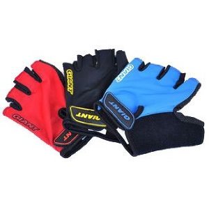 GIANT ジャイアント ハーフフィンガーGEL入り サイクル グローブ 半指 並行輸入品(赤・青・黒)新品