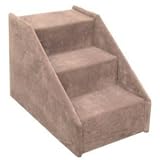 Solid Side Pet Steps : Color BROWN : Size DOG STAIRS 3 STEP