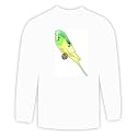 Long Sleeve T-shirt with domestic, parakeet, exotic, undulat, perched, avian, pet, bird, animal