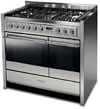 100cm Mixed Fuel Range Cooker c/w 6 Burner Gas Hob (EKM10720X)