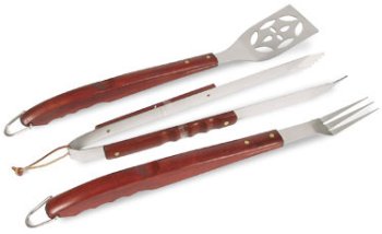 Kodar 3 Piece Rosewood Barbeque Tool Set