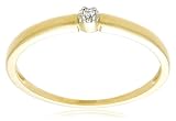 10k Yellow Gold Diamond Promise Ring (I-J Color, I3 Clarity), Size 7