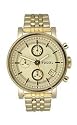 Fossil Unisex Chronograph Gold Tone Watch #ES2197