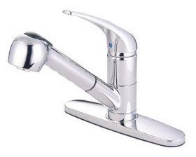 Elements of Design Daytona Chrome Single Handle Pulll-Out Kitchen Faucet