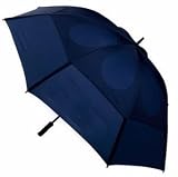 Gustbuster 68 Golf Umbrella Pro Series Gold Navy Blue
