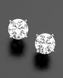 18k White Gold Certified Colorless Diamond Stud Earrings (1/3 - 1 ct. t.w.)