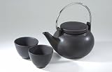 Typhoon Black Stoneware Tea Pot Set  from Typhoon Europe