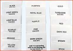 17 Different Pysanky Egg Dyes