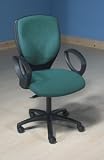 TrendLine 9000 Heavy-Duty Operators Chair Fixed Arms Seat W500xD480xH460-560mm Green Ref SP15