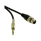 Cables To Go 40039 XLR F/M Pro-Audio Cable (1.5 Feet, Black)