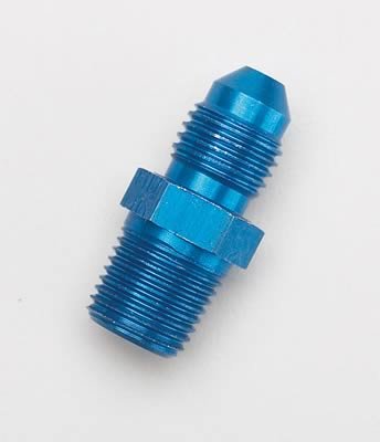 NOS 17950NOS Blue Anodized Aluminum Straight -3AN Flare to 1/8