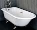 European Deck Mount Clawfoot Tub (Unpainted) - Brushed Nickel - 54 inch