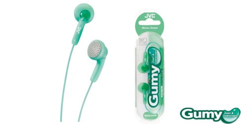 Childrens Toyshop  Third Party New : JVC HA-F130-GE - GUMY In-Ear Headphone with Colour Cord (Green)