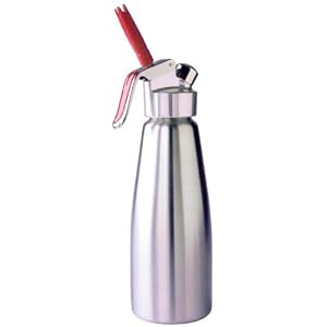 ISI Brushed Stainless Steel Gourmet Cream Whipper 1 Qt.
