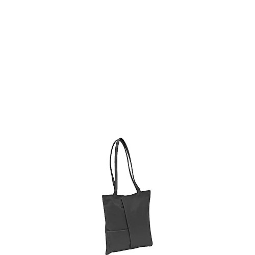 Derek AlexanderNs Shopper Bag with 2 Front Pockets, Black, One Size