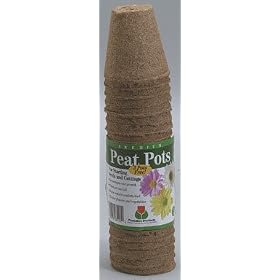 Round Peat Pots (FR220B) Pk 23 x 30 by Plantation Products Inc