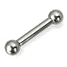 16G SURGICAL STAINLESS STEEL STRAIGHT BARBELL 6MM BALL - 3/4