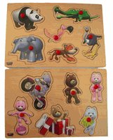 Lovely Animal Wooden Puzzle Set