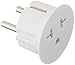 6PKSCHUKO Heavy Duty Grounded USA American to European German Schuko Outlet Plug Adapter - 6 Pack
