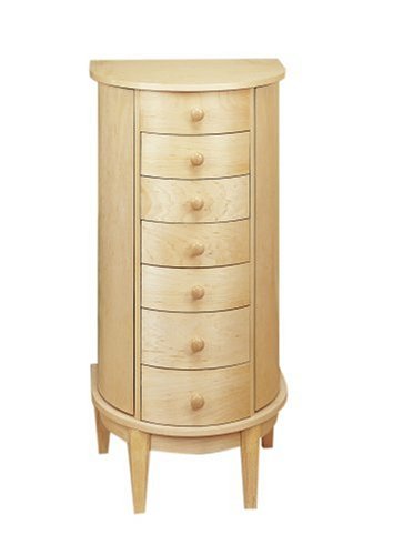 Powell Natural Maple Jewelry Armoire