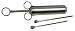 Bayou Classic 5011 2-oz. Stainless Steel Seasoning Injector w/2 Stainless Needles: one for liquid marinaide, and one for minced herbs
