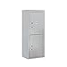 Salsbury Industries 3810S-2PAFP Surface Mounted Horizontal 4C Stand Alone Parcel Locker Mailbox, Aluminum