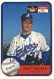 Britt Reames, Montreal Expos, 2001 Fleer Platinum Autographed Card