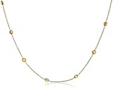 14k Yellow Gold Bezel Set Citrine Gemstones by the Yard, 18