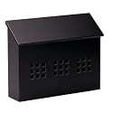 Traditional Decorative Horizontal Mailbox - Black