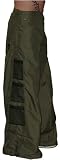 Ghast 32 Fat Bottom Raver Pants (Olive), Wide Leg Rave Pants, Dance Team Pants