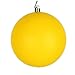 Vickerman 624371-10" Yellow Matte Ball Christmas Tree Ornament (N592578DMV)