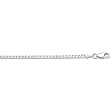 14K White Gold Comfort Curb Chain - 2.60mm - 20 inch