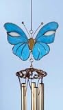 Butterfly Sky Blue Sm. Wind Chimes - B000VZKC66