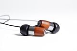 Thinksound Ms01 In-ear Monitor Wooden Headphone with Passive Noise Isolation (Gunmetal/chocolate)