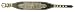 Pet Supply Imports - Gold Swank 1 1/2 Vinyl Collar with five rows of rhinestones Size 18