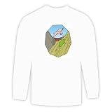 Long Sleeve T-shirt with hills, flying, animal