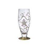 Pfaltzgraff Holiday Gold Footed Highball Glasses, Set of 4