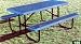 8' Durable All Welded Picnic Table With 2