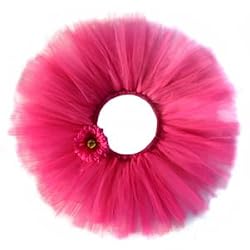 Raspberry with Flower Tutu for Toddler