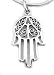 Sterling Silver Islamic Hamsa Hand of Fatima Charm Pendant