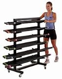 Aerobic Bar Horizontal Storage Rack, Weight Storage, Weight Lifting, Body Building & Fitness