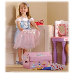 Disneys Princess Dress up trunk with accessory.
