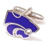 Kansas State University Wildcats Cufflinks - NCAA College Athletics Sports Themed Formal Wear