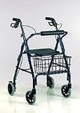 Drive Medical 10208PS Go-Lite Deluxe Rollator -Padded Seat Blue Frame
