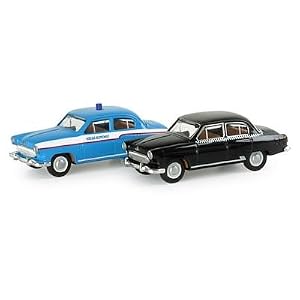 Herpa 065412 – 2er Set Wolga “Taxi / Polizei” (Spur TT)