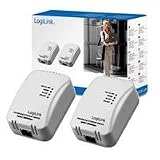 LogiLink Powerline Adapter 220 Volt -> RJ45 200 Mbps 2er-Set (Netzwerk aus der Steckdose)